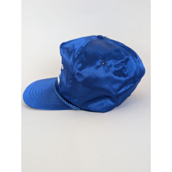 Vintage New York Giants Hat Cap AmaPro Rope Snap Back Blue Nylon Spell out NFL - Picture 3 of 7
